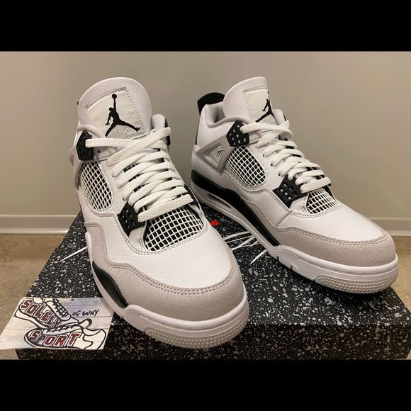 Jordan Shoes New Nike Air Jordan 4 Retro Iv Military Black White